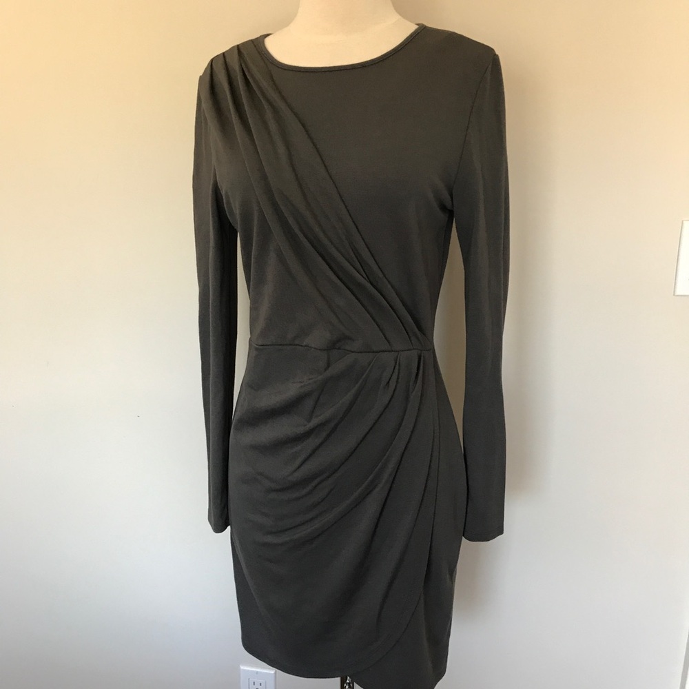 W118 by Walter Baker Gray Ruched Dress